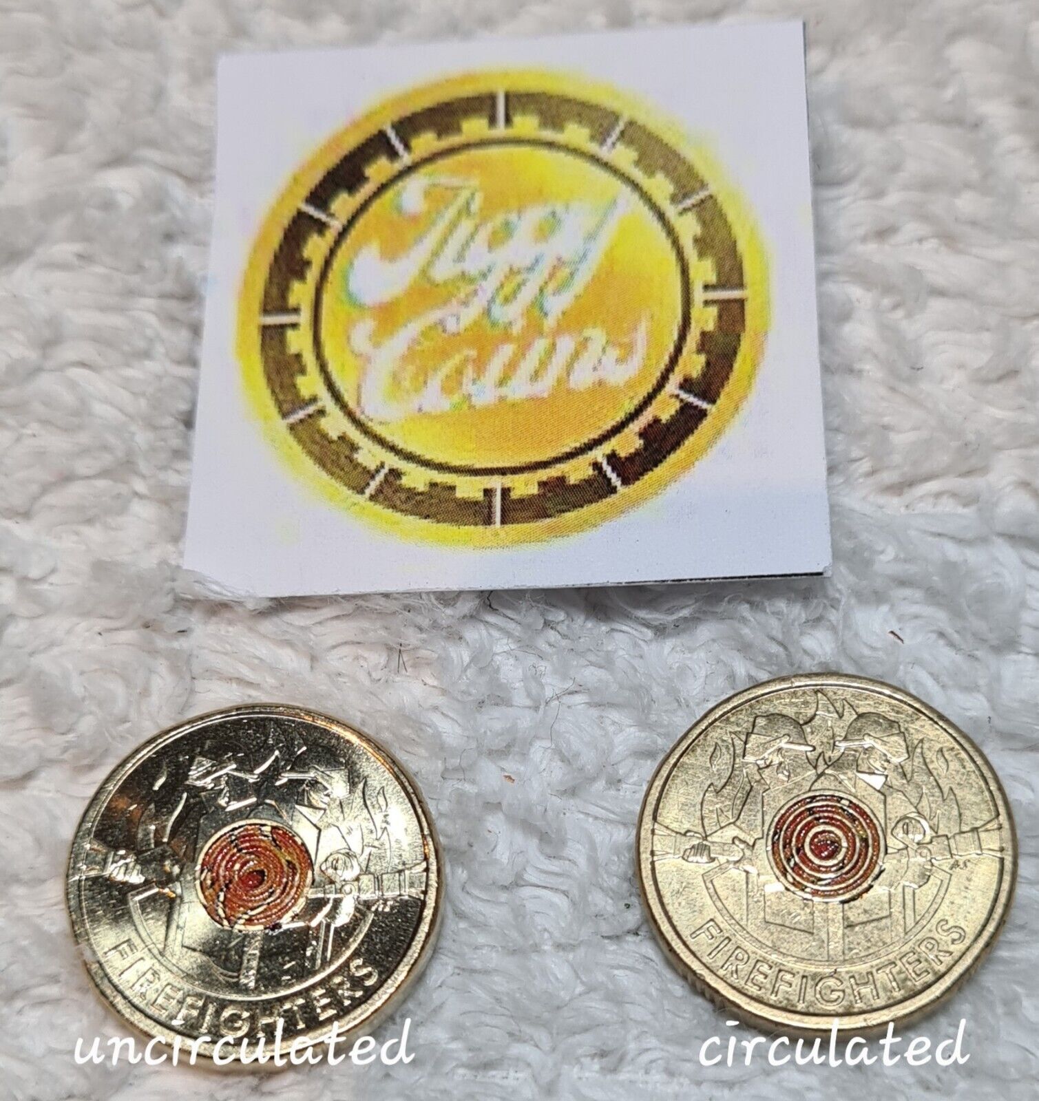 2020 $2 Fire fighter Brave Australian coloured two dollar coin firefighter Circ