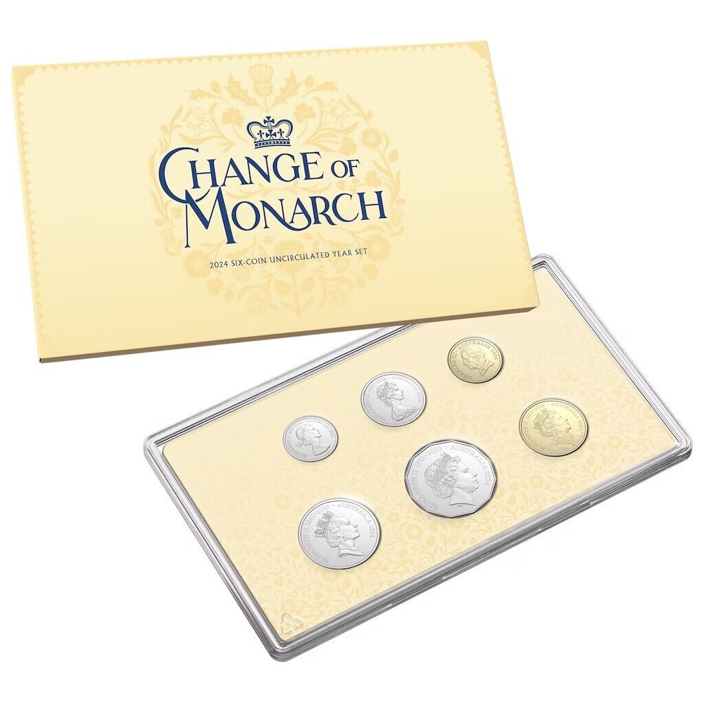 2024 Change of Monarch Six Coin Uncirculated Set Queen King