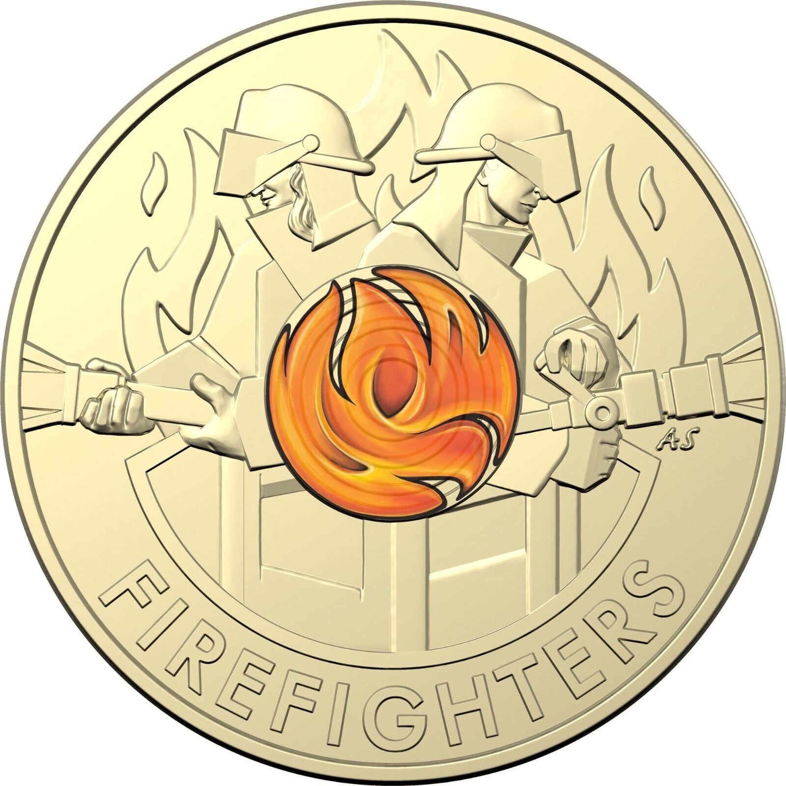 NEW UNC 2020 $2 FIRE FIGHTERS RAM MINT BAG TWO DOLLAR COIN ANDA (5 COINS)