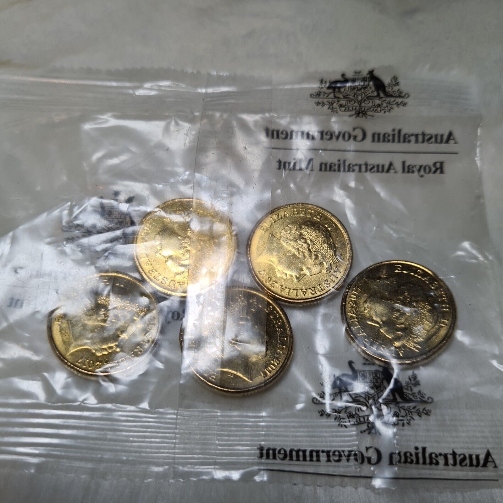 UNC 2016 $2 Changeover 50th Australian two dollar RAM BAG Queens head (5 COINS)