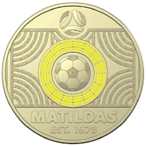 2023 $2 Matilda Coins Yellow FIFA Australian coloured two dollar coin Queen CIRC