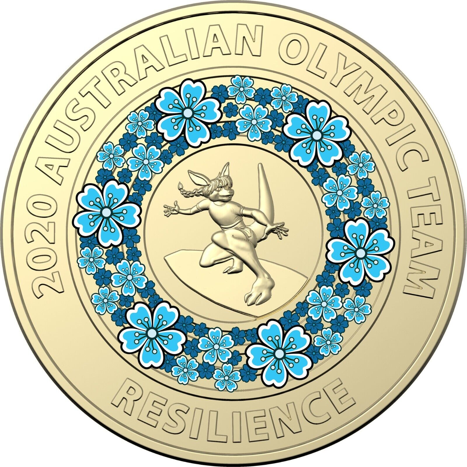 2020 $2 BLUE TOKYO OLYMPIC GAMES RESILIENCE AUSTRALIAN TWO DOLLAR COIN CIRC