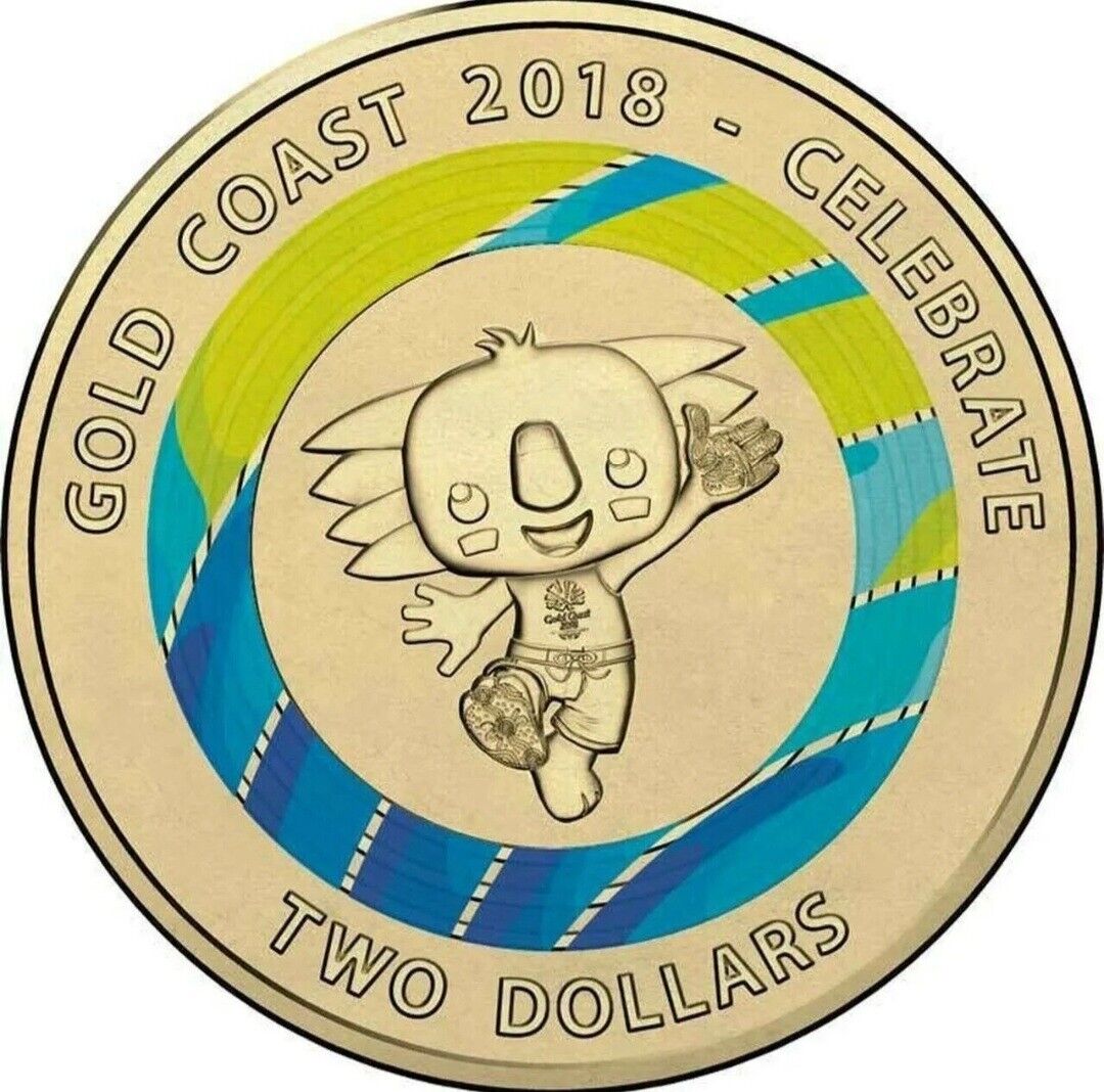 UNC $2 2018 Borobi Gold Coast Commonwealth Games Two Dollar Coin ex bag / Roll