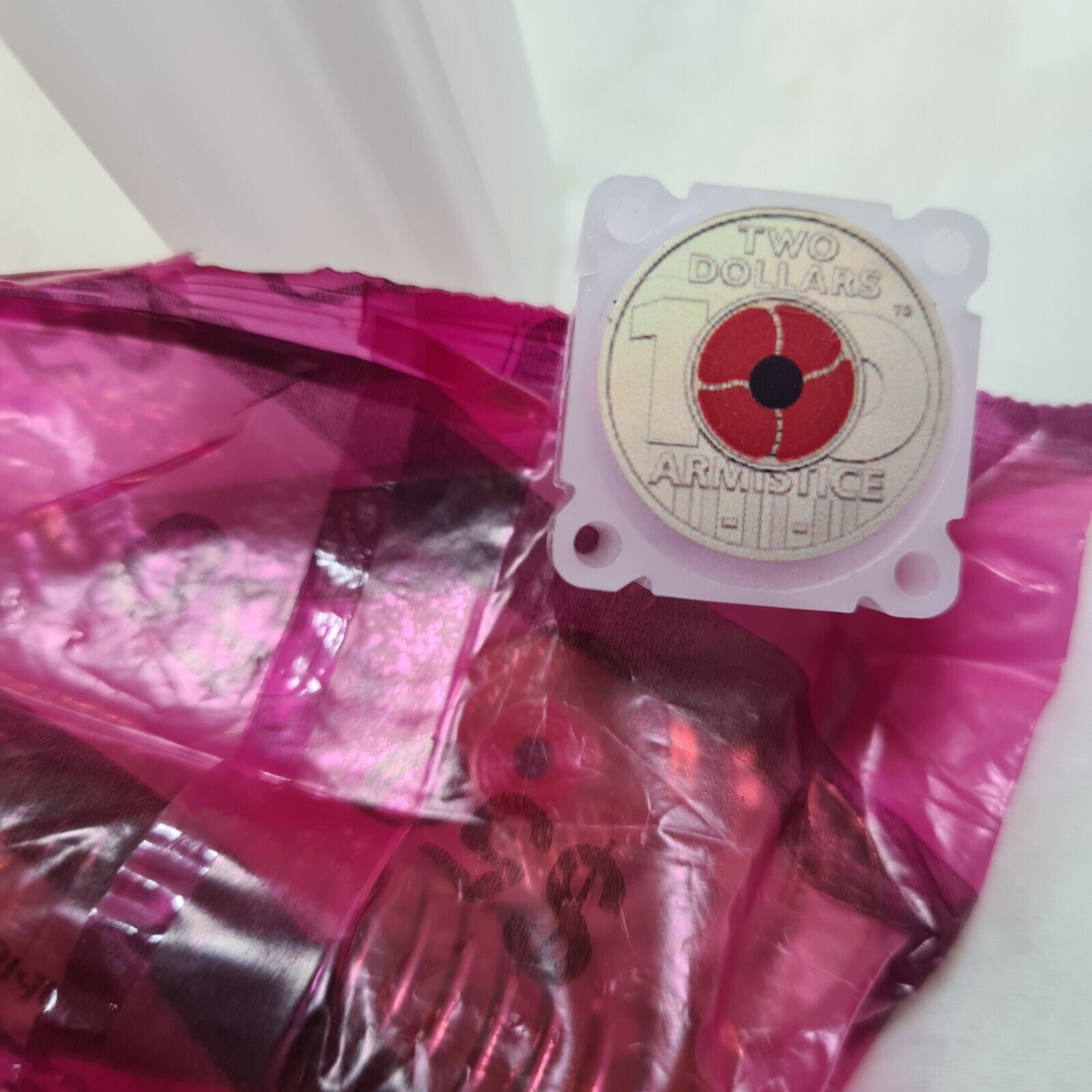 UNC 2018 $2 ARMISTICE REMEMBRANCE DAY RED POPPY TWO DOLLAR COIN BAG (25 COINS)