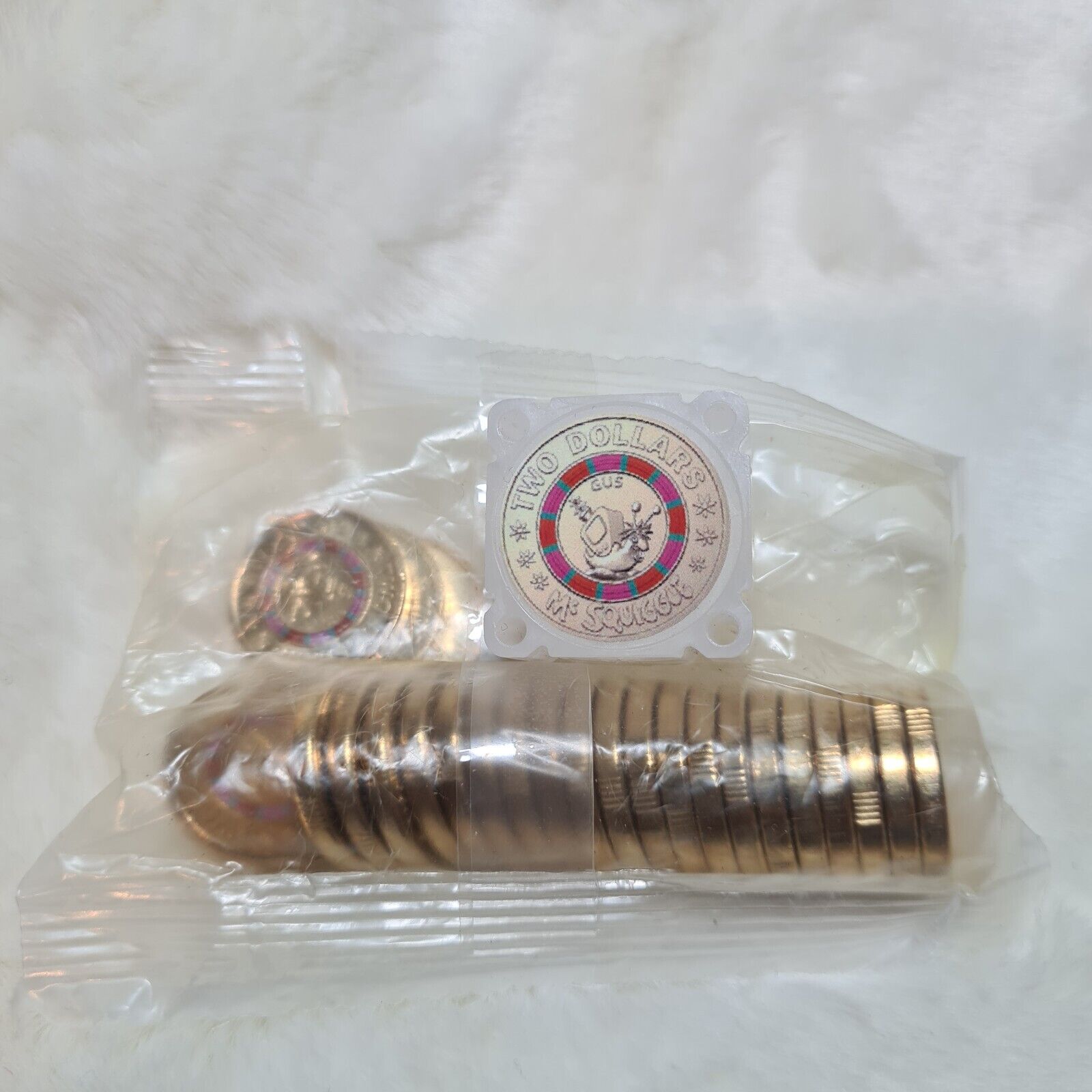 UNC 2019 $2 Mr Squiggle GUS Aus Two Dollar Coloured Coin Queen bag (25 Coins)