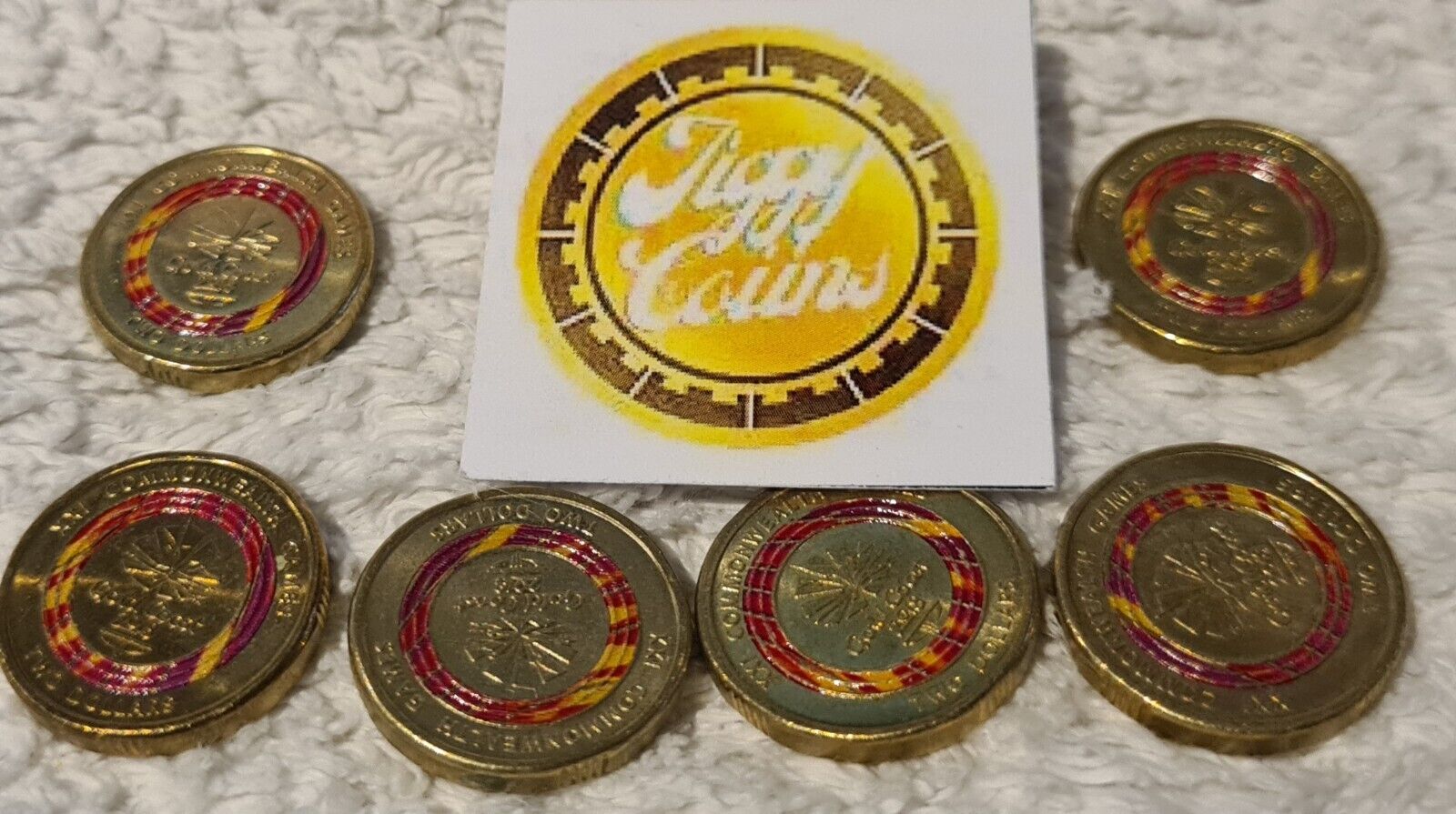 2018 $2 Red Emblem Gold Coast Commonwealth Games Australian Two Dollar Coin CIRC