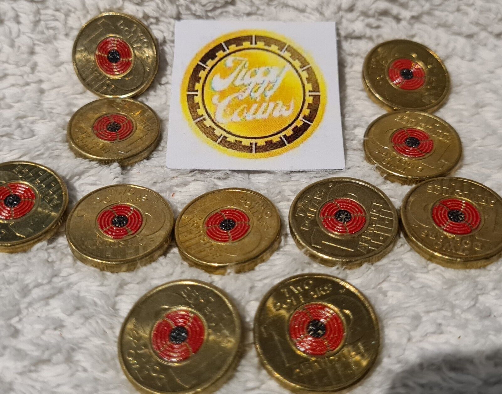 2018 $2 ARMISTICE REMEMBRANCE DAY RED POPPY AUSTRALIAN TWO DOLLAR COIN CIRC