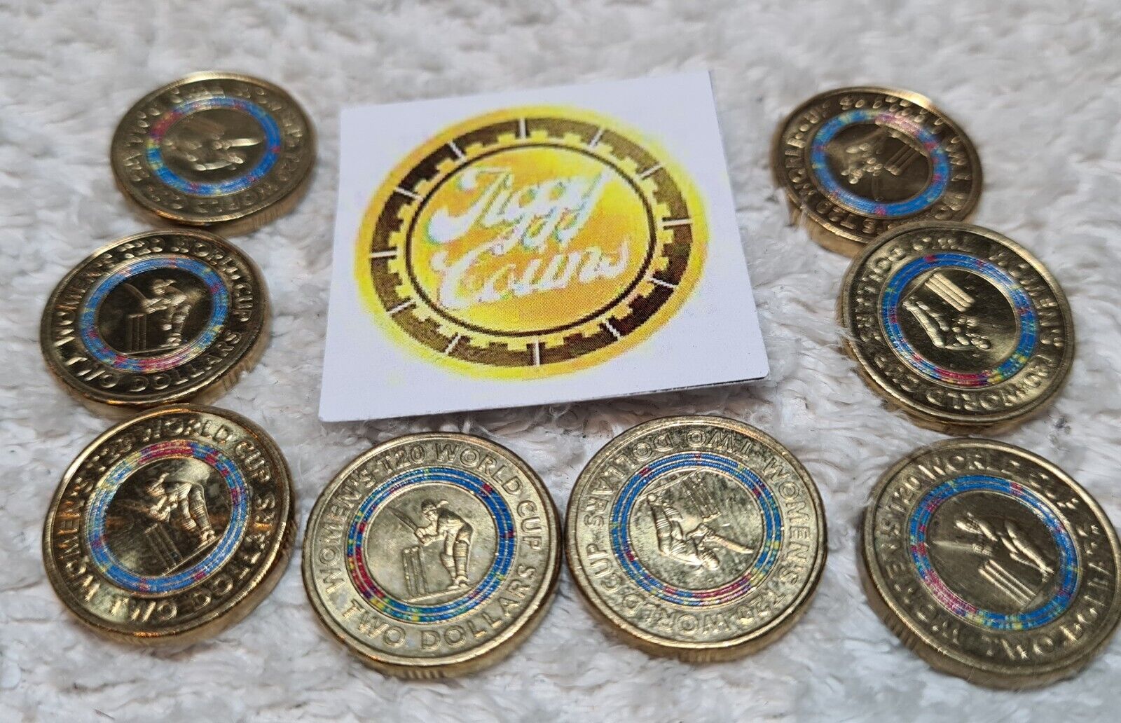 2020 $2 ICC WOMENS T20 WORLD CUP CRICKET AUSTRALIA COLOURED TWO DOLLAR COIN CIRC