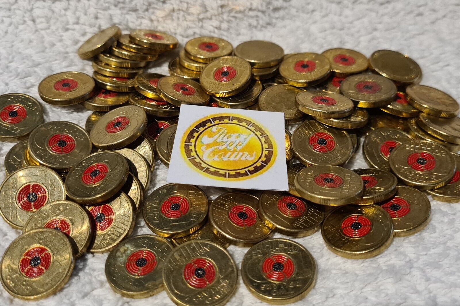 2018 $2 ARMISTICE REMEMBRANCE DAY RED POPPY AUSTRALIAN TWO DOLLAR COIN CIRC