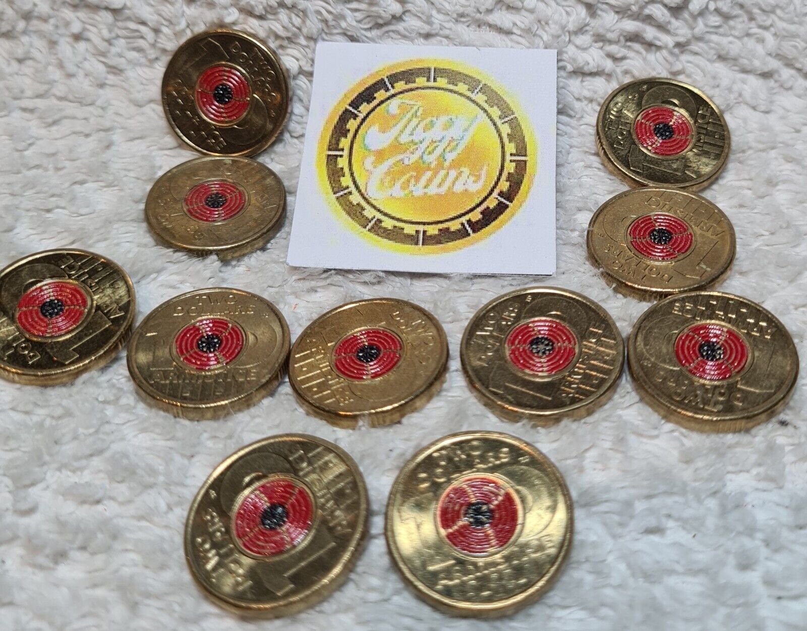 2018 $2 ARMISTICE REMEMBRANCE DAY RED POPPY AUSTRALIAN TWO DOLLAR COIN CIRC